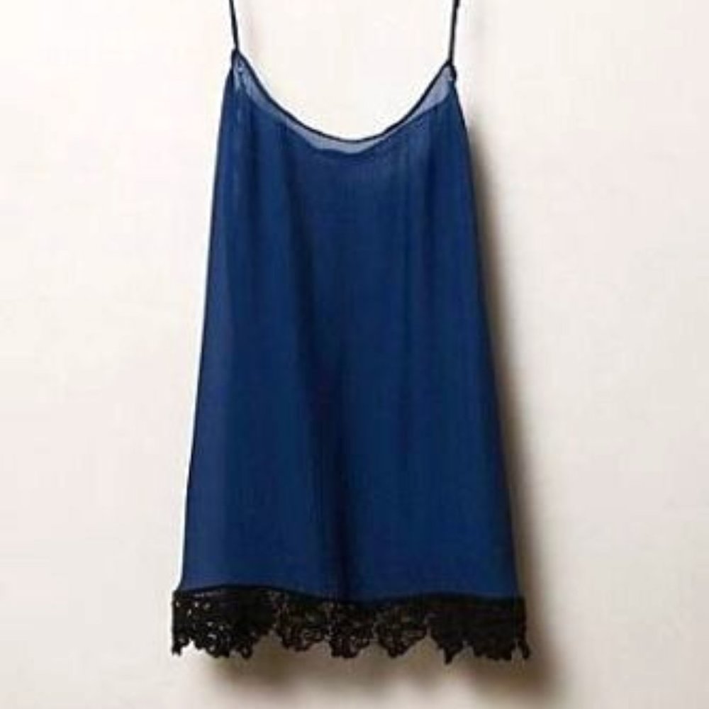 La Fee Verte for Anthropologie Semi Sheer Silk Top